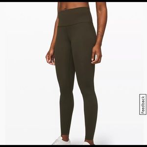 Lululemon Wunder Under Dark Olive 4